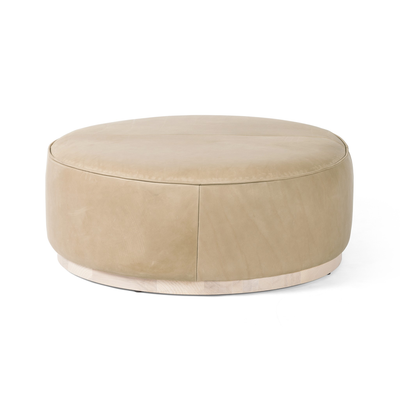 Sinclair Large Round Ottoman by Four Hands