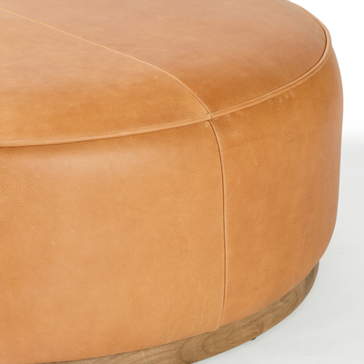 Sinclair Large Round Ottoman by Four Hands