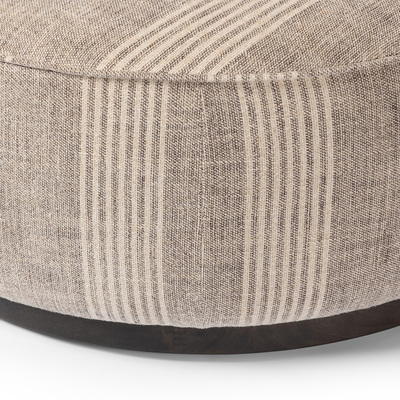 Sinclair Large Round Ottoman by Four Hands