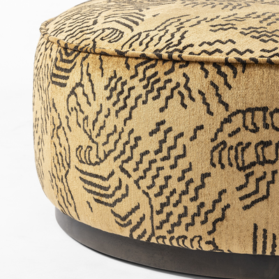 Sinclair Large Round Ottoman by Four Hands