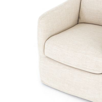 Banks Slipcover Swivel Chair
