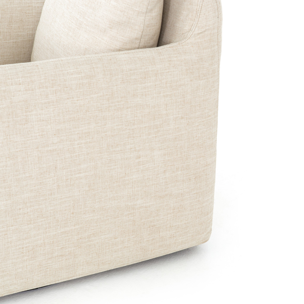 Banks Slipcover Swivel Chair