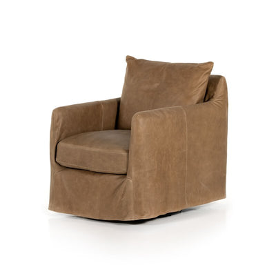 Banks Slipcover Swivel Chair