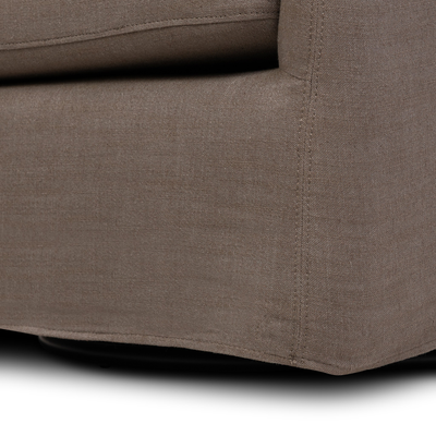 Banks Slipcover Swivel Chair