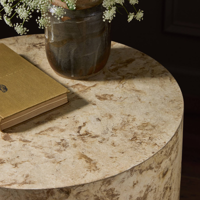 Hudson Round End Table by Four Hands