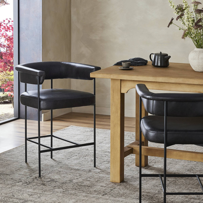 Carrie Bar + Counter Stool by Four Hands