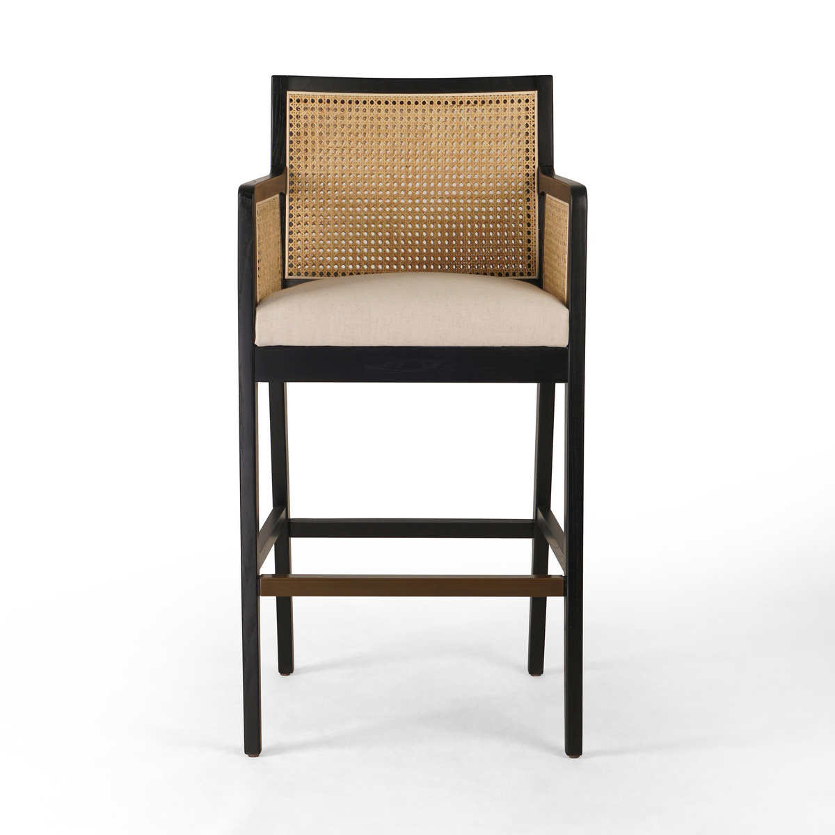 Antonia Cane Bar + Counter Stool by Four Hands
