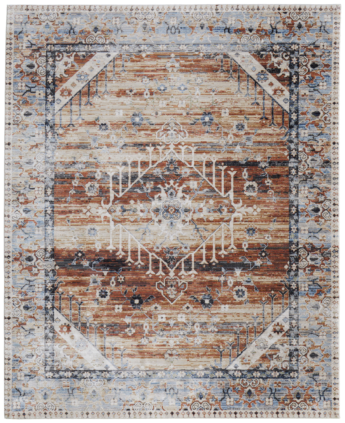 Melrose 39NZF Ivory/Rust Rug by Feizy