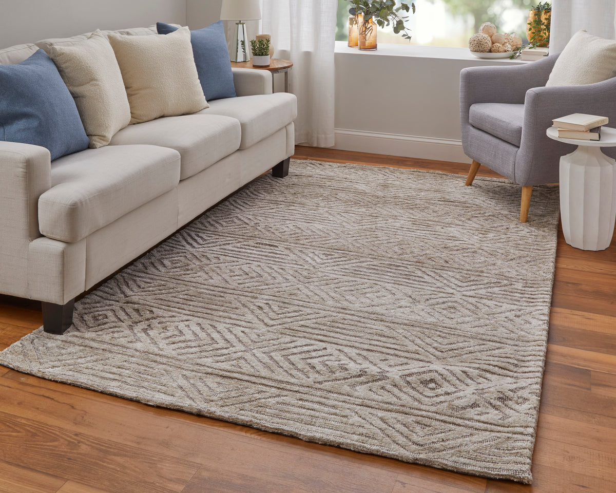 Colton 8791F Brown Rug by Feizy