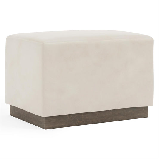 Merino Leather Ottoman by Bernhardt