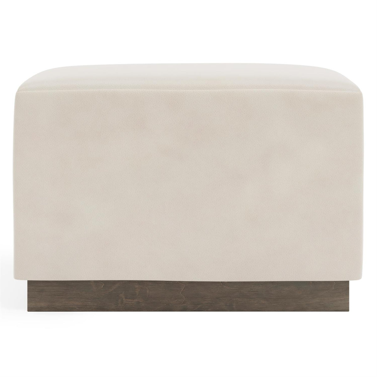 Merino Leather Ottoman by Bernhardt