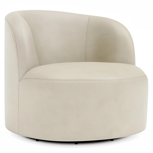 Elle Leather Swivel Chair (1562SLQ) by Bernhardt