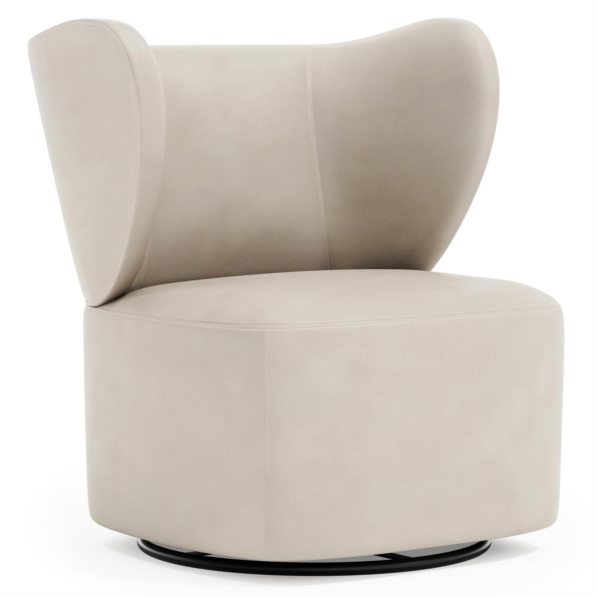Oliver Leather Swivel Chair (1714SL) by Bernhardt