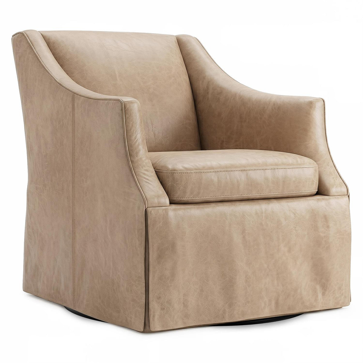 Clayton Leather Swivel Chair (1741SLQ) by Bernhardt