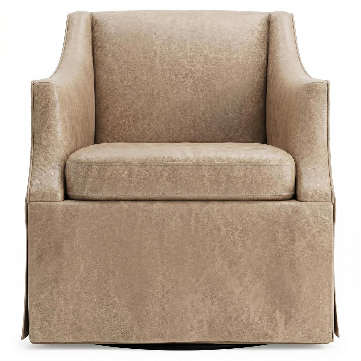 Clayton Leather Swivel Chair (1741SLQ) by Bernhardt