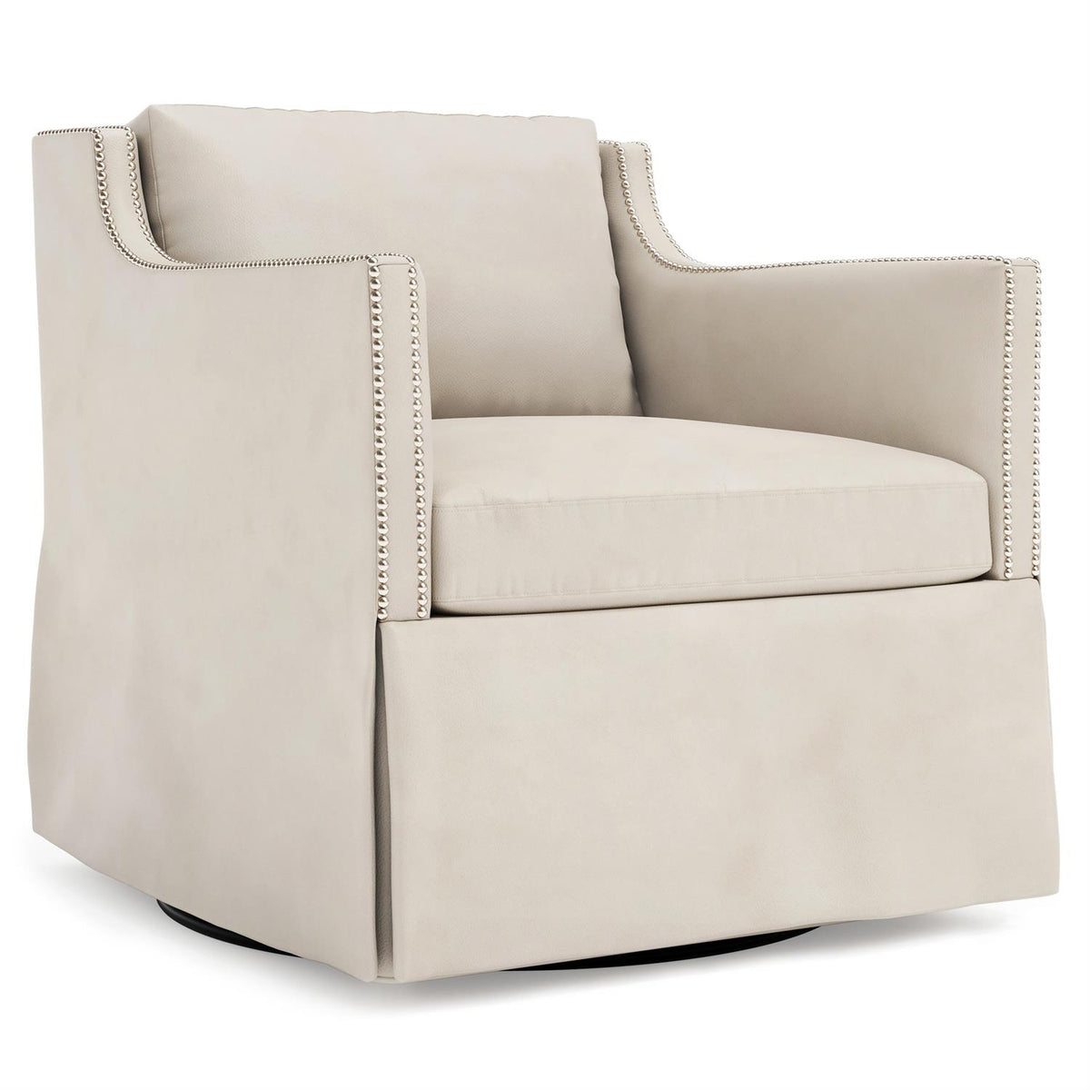 Delaney Leather Swivel Chair (1803SL) by Bernhardt
