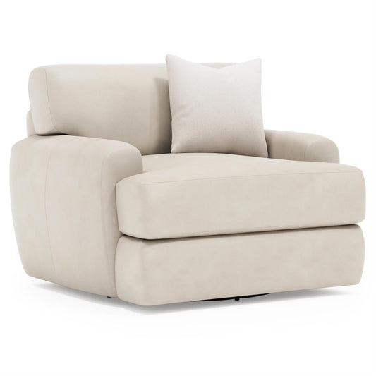 Cameron Leather Swivel Chair (1902SL) by Bernhardt