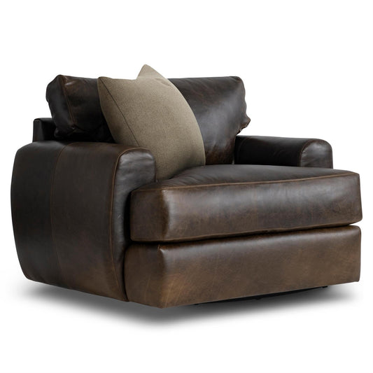 Cameron Leather Swivel Chair (1902SLO) by Bernhardt