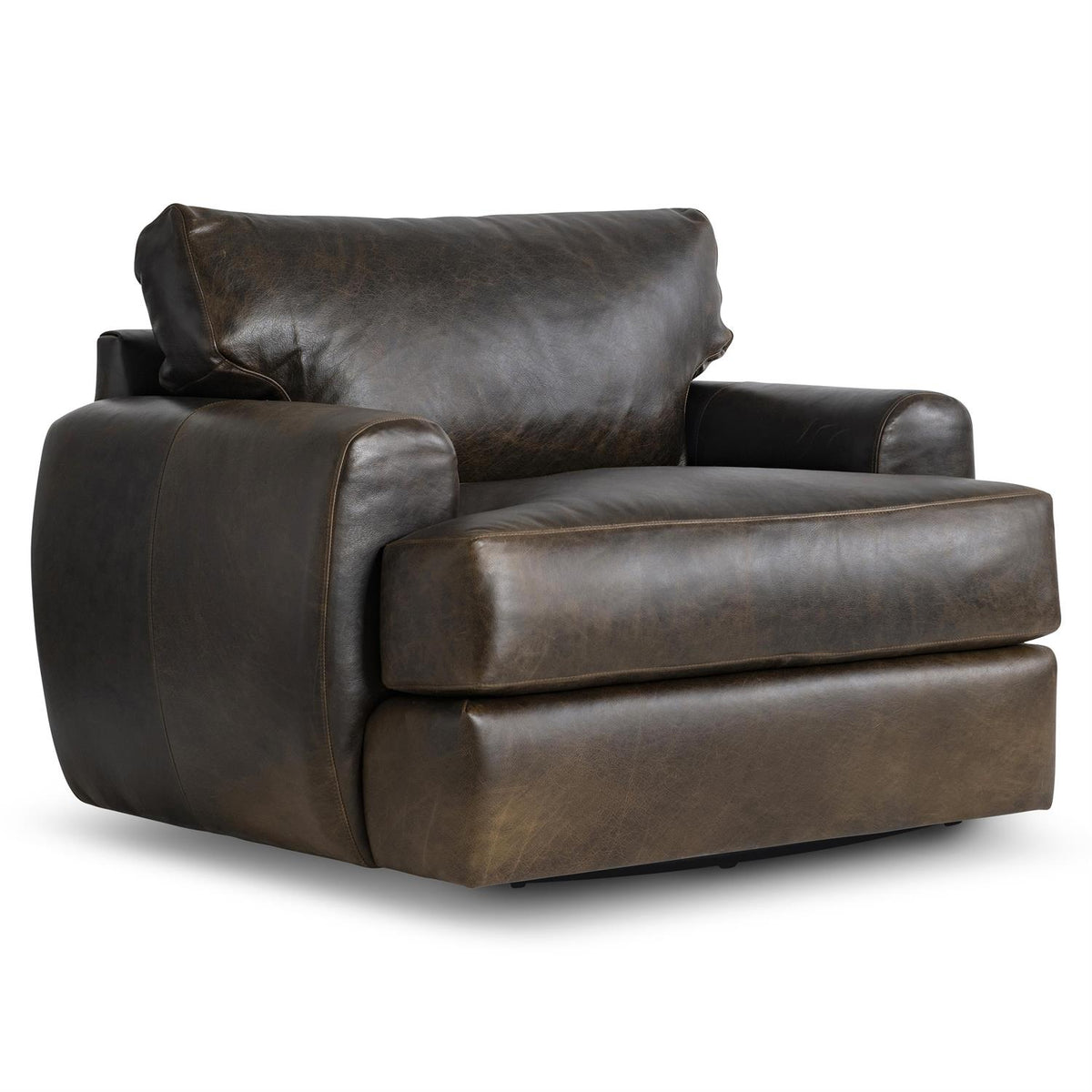 Cameron Leather Swivel Chair (1902SLO) by Bernhardt