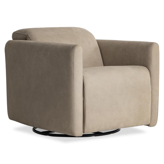Livvy Leather Power Motion Swivel Chair by Bernhardt