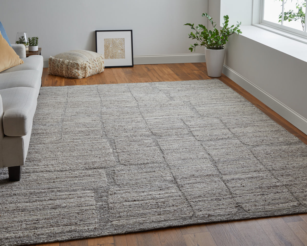 Navaro 8912F Gray/Brown Rug by Feizy
