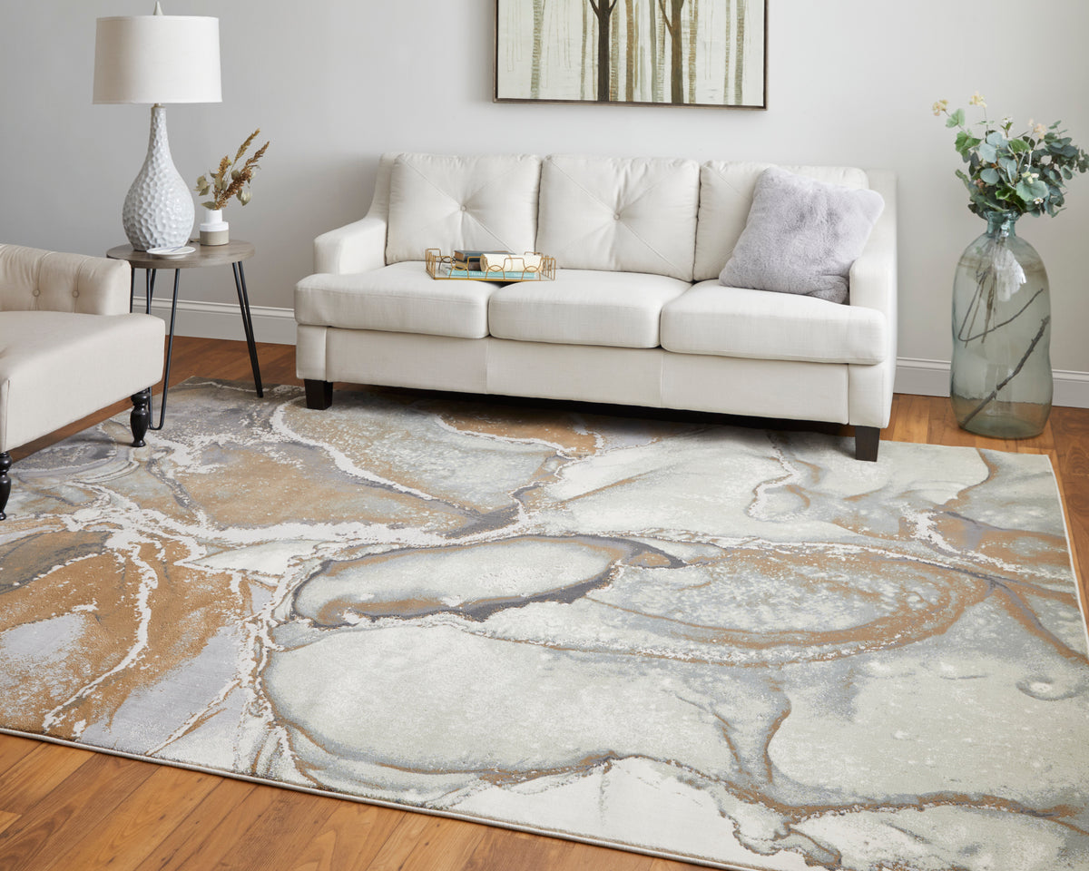 Clio 39K5F Tan/Multi Rug by Feizy