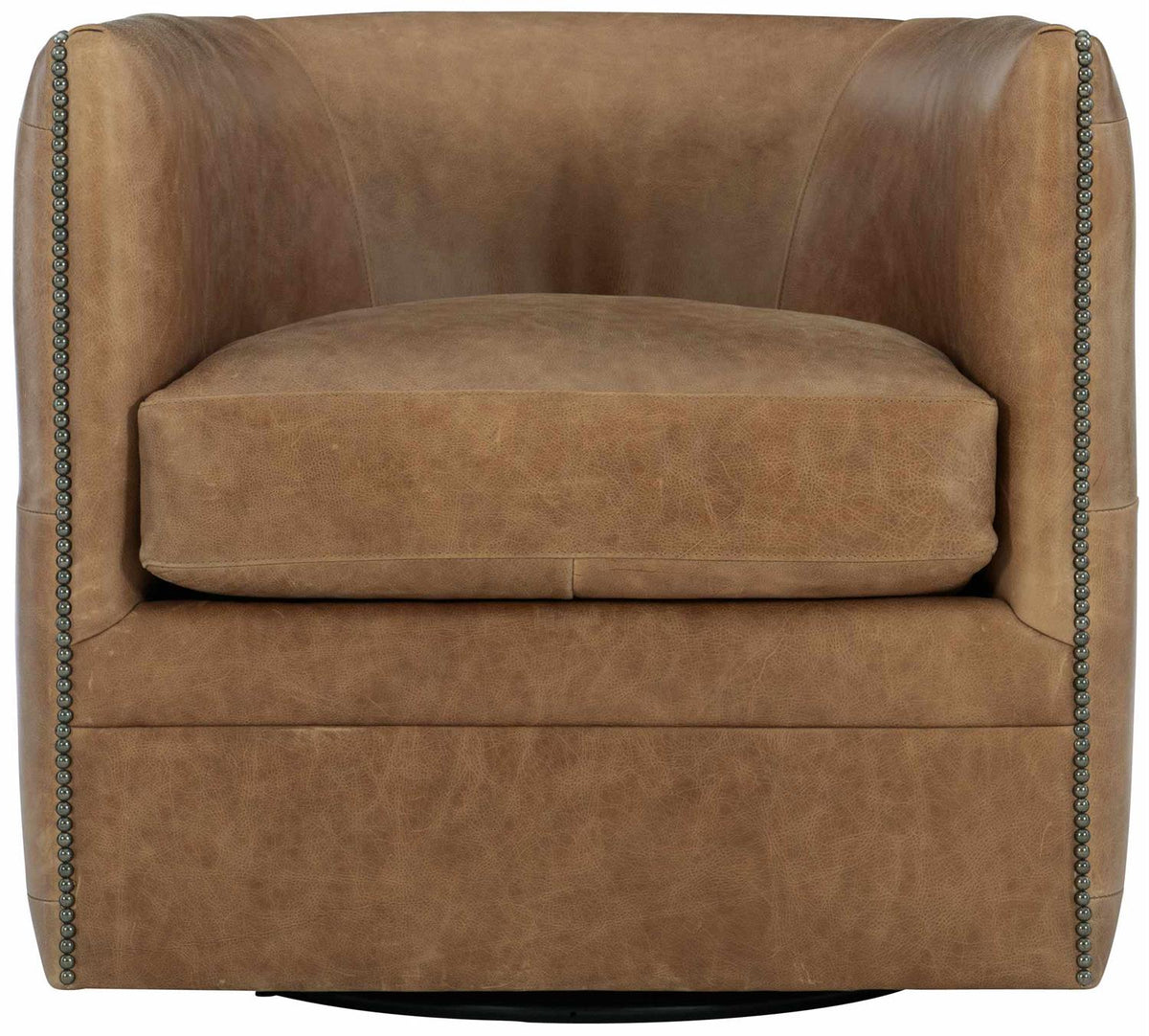 Palazzo Leather Swivel Chair (212SLCO) by Bernhardt