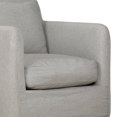 Dade Outdoor Slipcover Swivel Chair