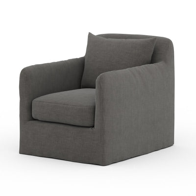 Dade Outdoor Slipcover Swivel Chair