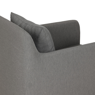 Dade Outdoor Slipcover Swivel Chair