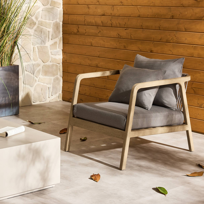 Numa Outdoor Chair - Washed Brown