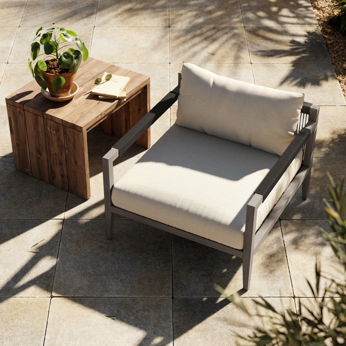Sherwood Outdoor Chair, Weathered Grey