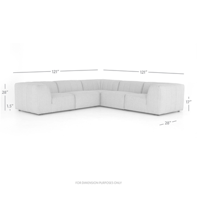 Gwen Outdoor 5-Piece Sectional by Four Hands