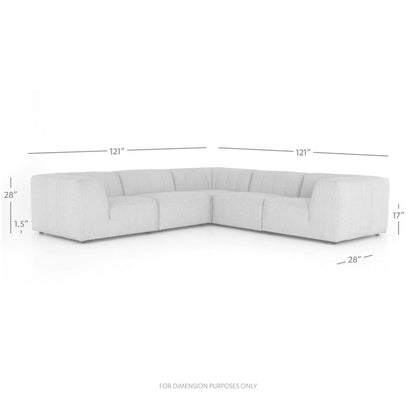 Gwen Outdoor 5-Piece Sectional