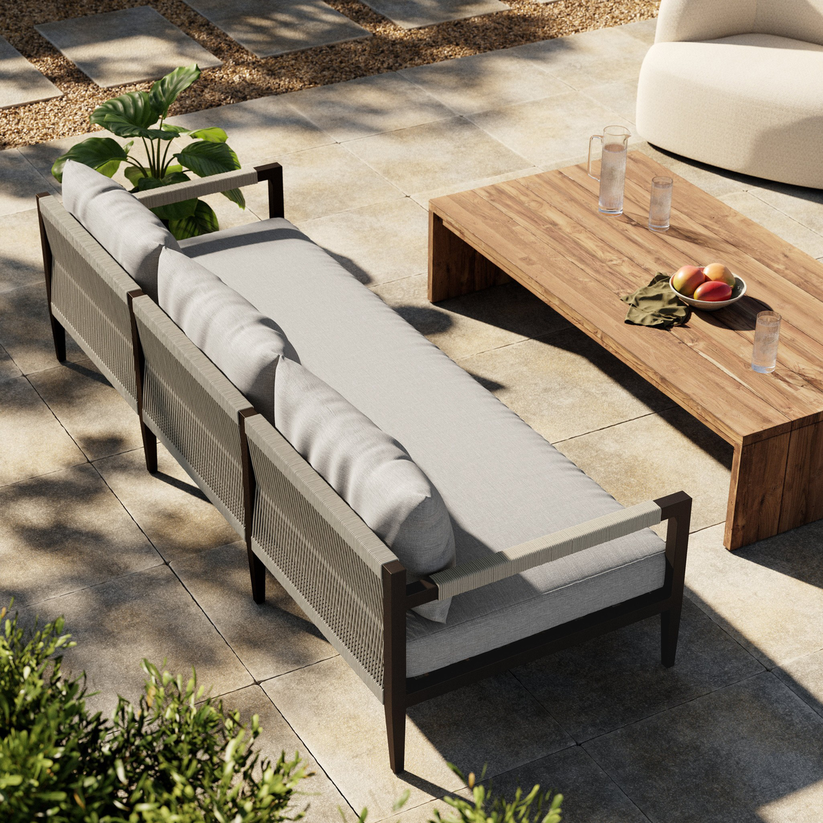 Sherwood Outdoor Sofa, Bronze