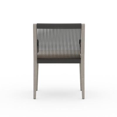 Sherwood Outdoor Dining Armchair, Weathered Grey