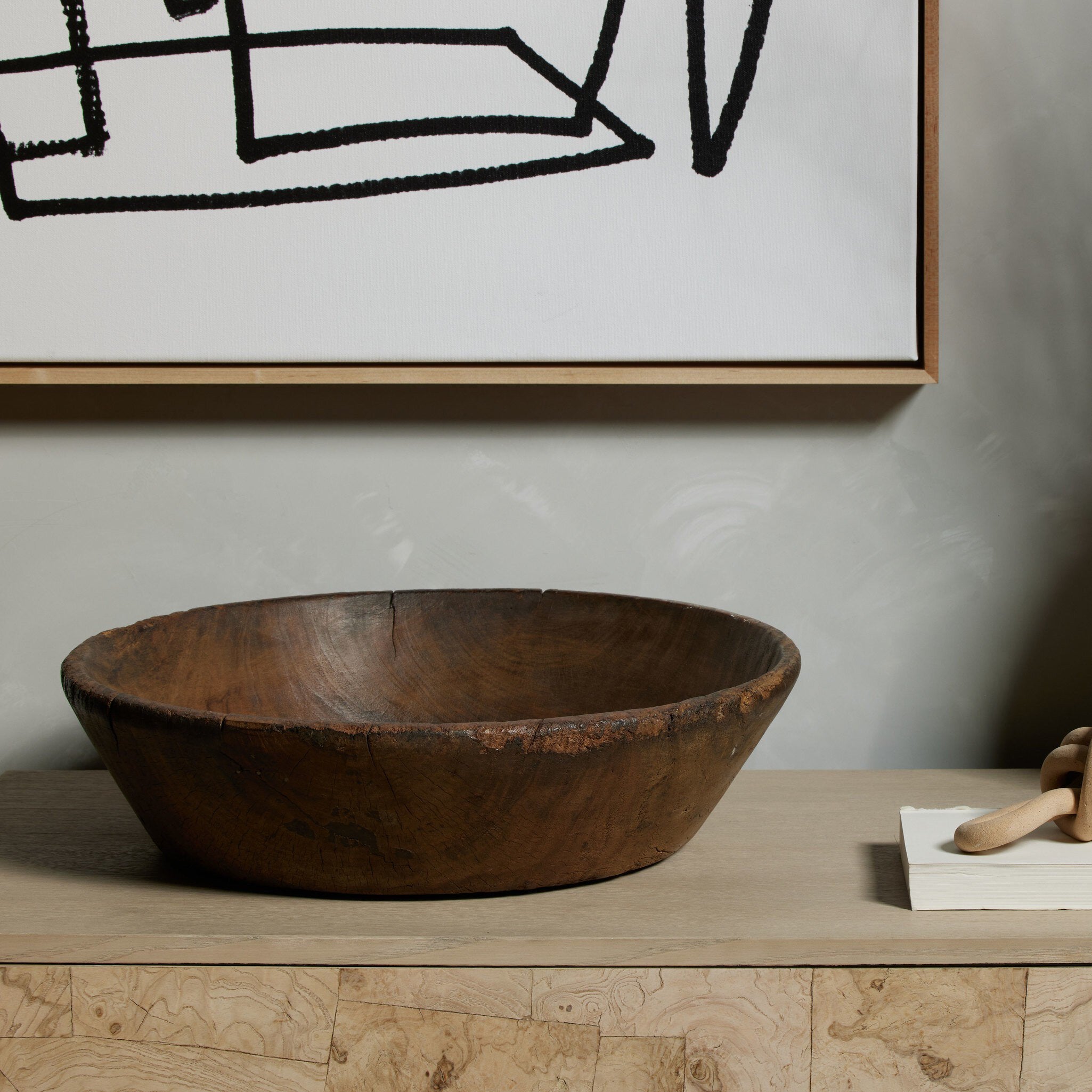 Found Wooden Bowl