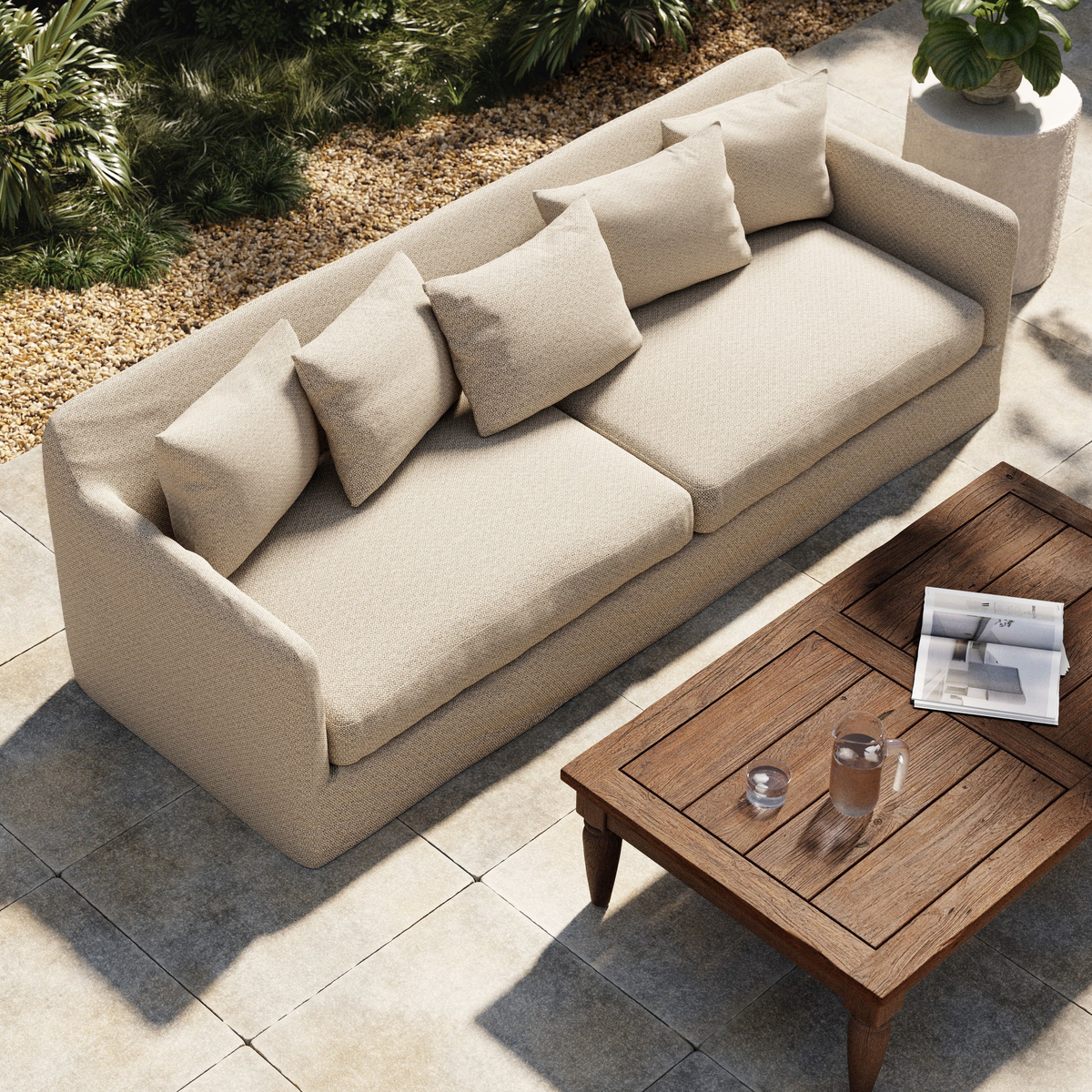 Dade Outdoor Slipcover Sofa