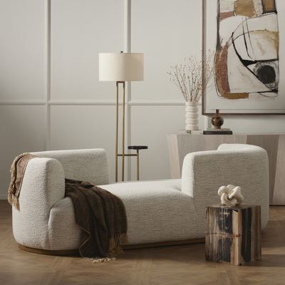 Deandra Tete A Tete Chaise by Four Hands