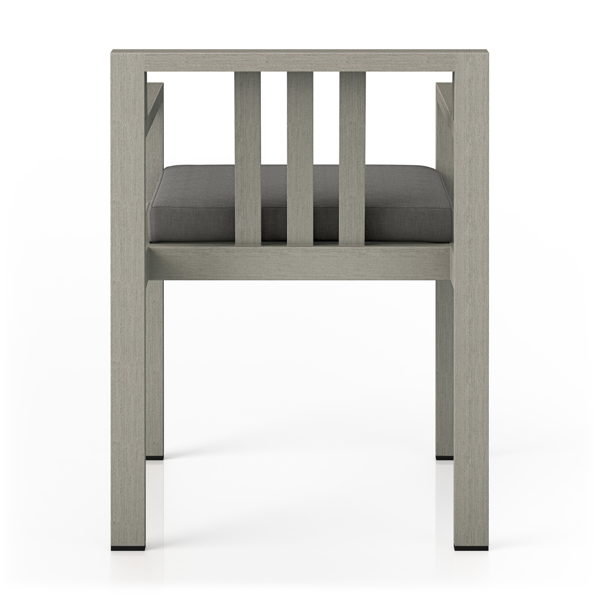 Monterey Outdoor Dining Armchair, Weathered Grey