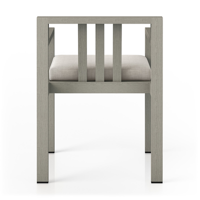 Monterey Outdoor Dining Armchair, Weathered Grey