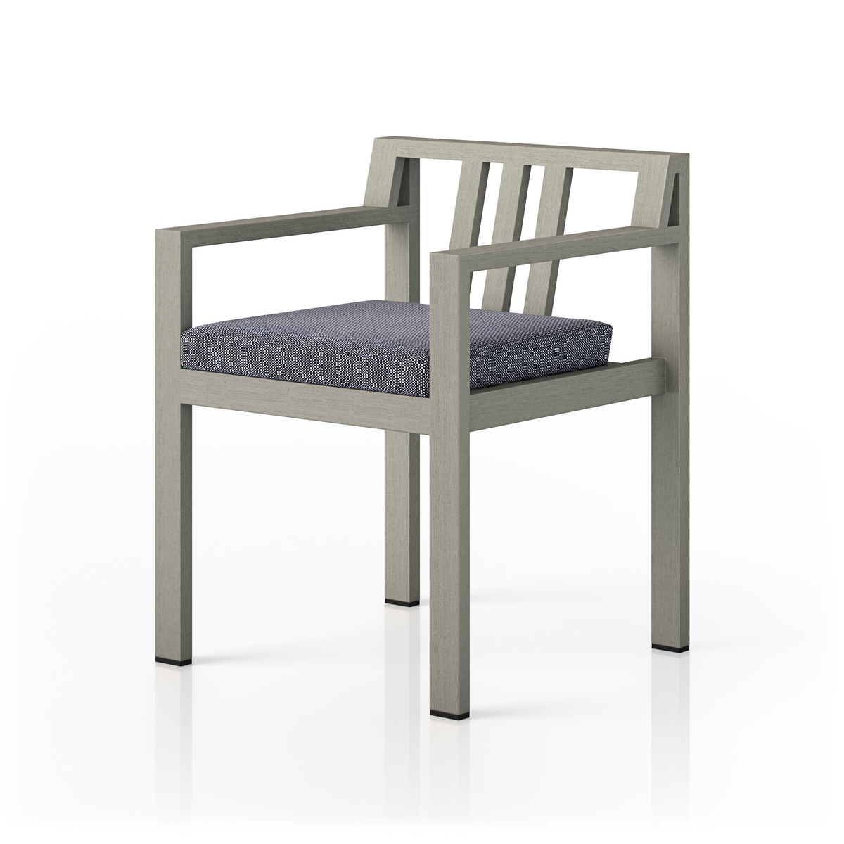 Monterey Outdoor Dining Armchair, Weathered Grey