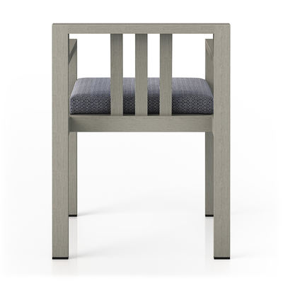 Monterey Outdoor Dining Armchair, Weathered Grey