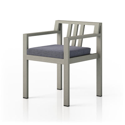 Monterey Outdoor Dining Armchair, Weathered Grey