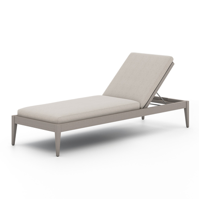 Sherwood Outdoor Chaise, Weathered Grey