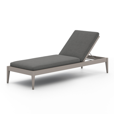 Sherwood Outdoor Chaise, Weathered Grey