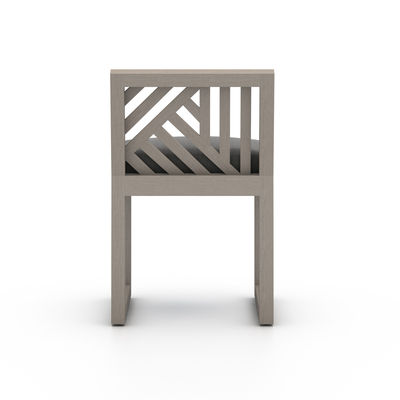 Avalon Outdoor Dining Chair, Weathered Grey