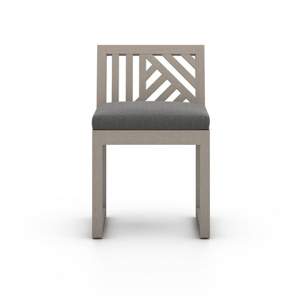 Avalon Outdoor Dining Chair, Weathered Grey