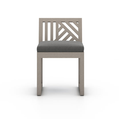 Avalon Outdoor Dining Chair, Weathered Grey