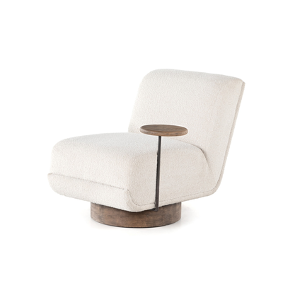 Bronwyn Swivel Chair + Side Table